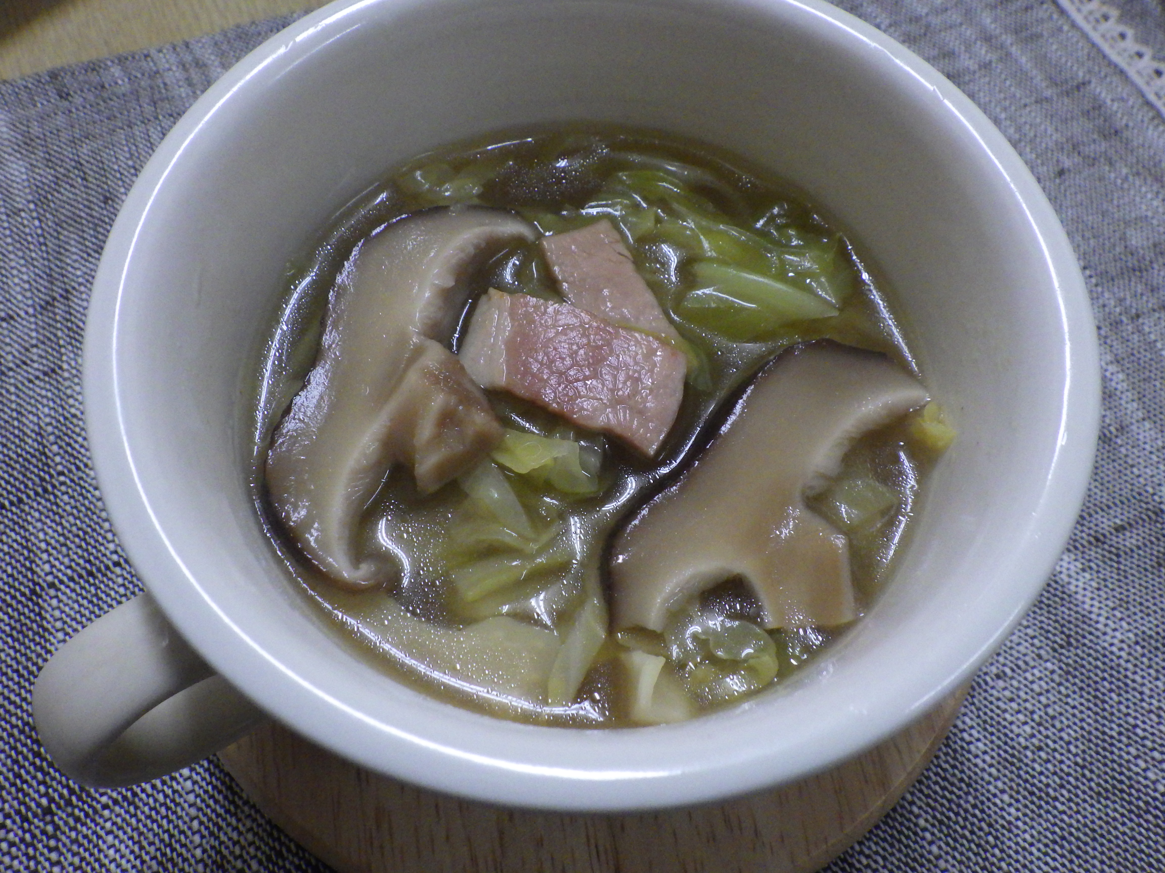 干し椎茸の洋風スープ フルタヤ椎茸株式会社